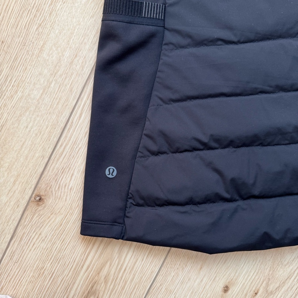 lululemon down for it all black vest size 8 - Picture 9 of 12